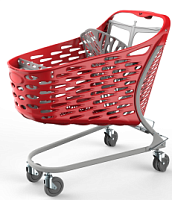 Покупательская тележка пластиковая RABTROLLEY SAMBA 130L Basic