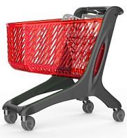 Покупательская тележка пластиковая RABTROLLEY MIDI Eko 160 л